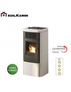 EDILKAMIN KLIK KW 8,3 STUFA A PELLET ACCIAIO/BIANCO OPACO... 2