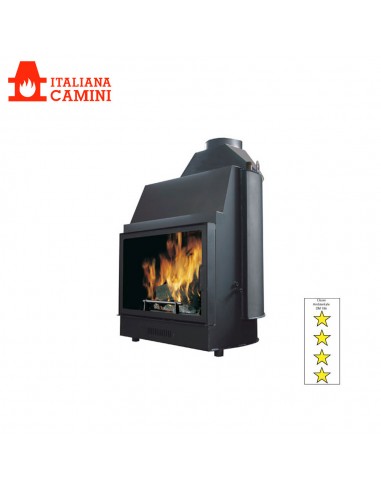 ITALIANA CAMINI IDRO 50 TERMOCAMINO A LEGNA KW 14.8/KW 8.6 ALL'ACQUA VASO APERTO ANTA UNICA