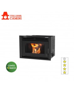 ITALIANA CAMINI PELLQUADRO KW 10 INSERTI PELLET FOCOLARE...