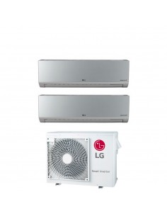 Lg Climatizzatore Dual Split Artcool Silver 9000+9000 btu  A+++/A+ R32con Wi-Fi integrato