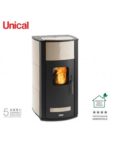 Unical T.it AQ 34 Termostufe  a pellet ad aria...