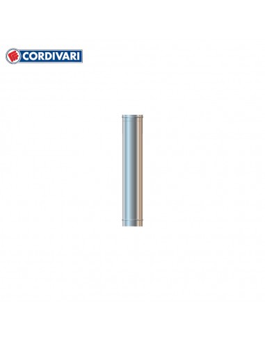 Cordivari Canna Fumaria Mono Parete  Elemento Dritto L0,5M Acciaio Inox 316