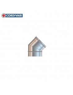 Cordivari Mono Parete Curva 45° Acciaio Inox 316
