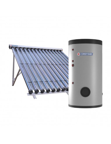 Cordivari Bolly 2 ST FB Sistema Termico Solare  Circolazione ForzataCon Accumulo 200 Lt Collettore Sottovuoto 1x15 Tetto a 
Fald