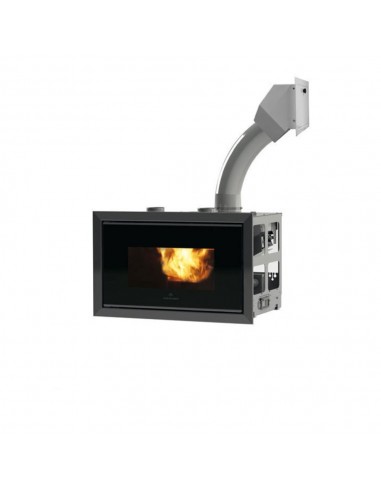 EDILKAMIN PELLKAMIN 2 12 C CAMINO A PELLET  KW 12  CANALIZZABILE CON BOCCHETTA VENTILATA CARICAMENTO PELLET BOTOLA +COMANDO CON