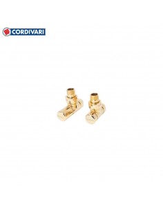 Cordivari Valvola elegant a squadramanuale lucida dorata....