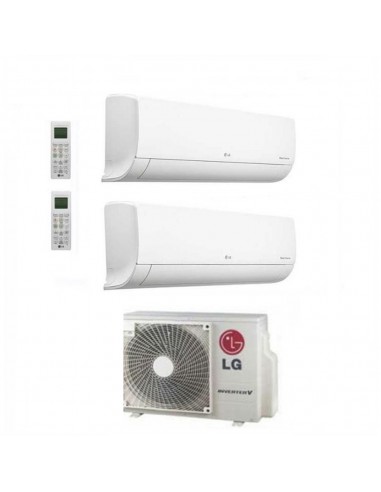 Climatizzatore Condizionatore LG Libero Smart R32 Wifi Dual SplitDual Inverter 7000 + 12000 BTU con U.E. MU2R15 Classe A+++/A+