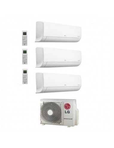 Climatizzatore Condizionatore LG Libero Smart R32 Wifi Trial Split 7000 + 7000 + 12000 BTU MU3R19.U23