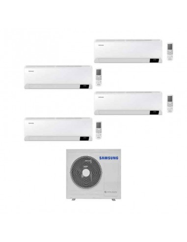 Climatizzatore Condizionatore Samsung CEBU R32 Wifi Quadri Split Inverter 9+9+12+12 BTU con U.E. AJ080TXJ4KG/EU