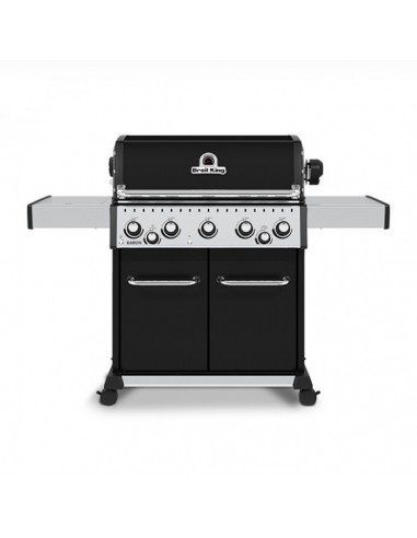 Broil King Baron Led 590 NERO Barbecue a Gas Linea Dual Tube Thermacast