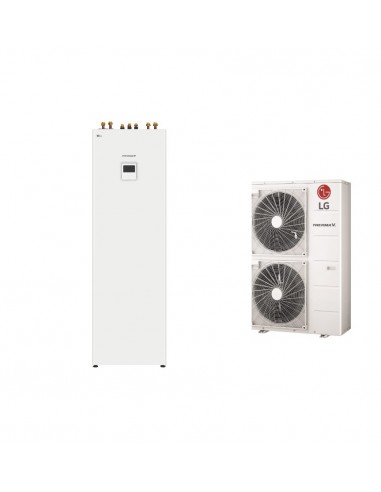 LG Therma V Hydrosplit Pompa di Calore HU123MRB U30 12 KW + HN1616Y NB1 Con A.C.S. 200L integrato