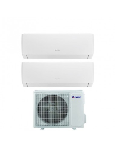 Gree Climatizzatore Condizionatore Dual Split Pular 7000 + 7000 Wi-fi Integrato Classe A++/A+ R32 GWHD(14)NK6OO