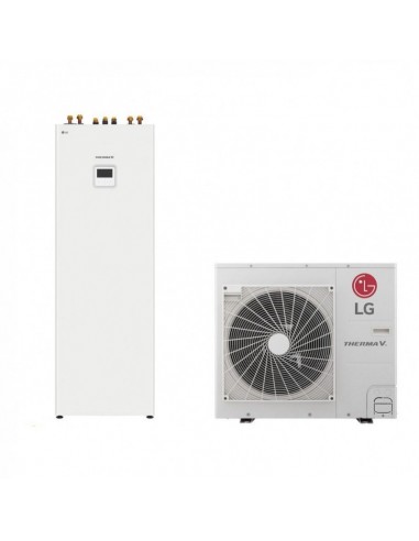 Lg Therma V Split Pompa Di Calore Aria Acqua 9 Kw Con Accumulo ACS 200 LT integrato R32