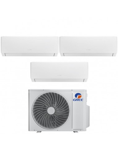 Gree Climatizzatore Condizionatore Pular Trial Split 9+9+12 Btu Classe A ++/A+ R32 GWHD21NK6OO 6,1 Kw