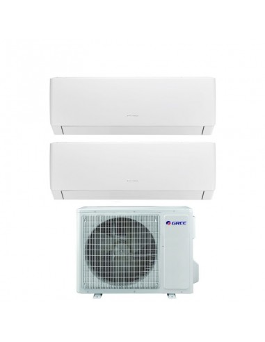 Gree Climatizzatore Condizionatore Dual Split Pular 7000 + 12000 Wi-fi Integrato Classe A++/A+ R32 GWHD14NK6OO