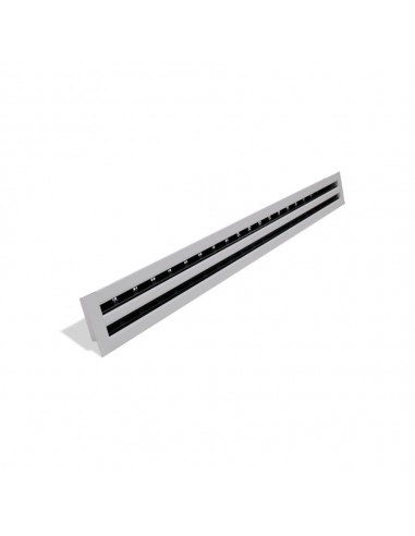 Brofer Diffusore Lineare Mod. 10 C/Deflettori 2F Alluminio Vern. 1500 Ral 9016