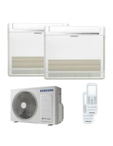 Samsung Climatizzatore Condizionatore Dualsplit Pavimento Console 9+9 R32. AJ040TXJ2KG/EU A+++