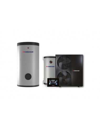 Cordivari Vestalis 16 Kw Sistema Combi con Pompa di Calore Con Volano
 Termico 100 Lt e Bolly 1 PDC 500 Lt Temp. di 
 Mandata 75