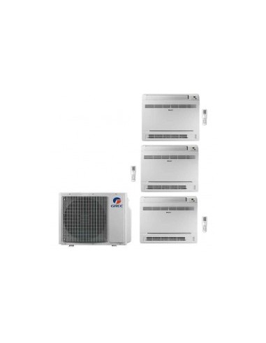 Gree Climatizzatore Condizionatore Triasplit Pavimento Console 12+12+12 R32 GWHD42NK6OO Wi-Fi Integrato A++