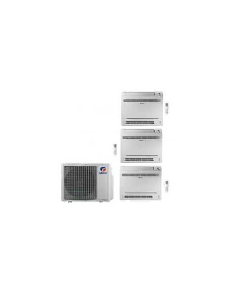 Gree Climatizzatore Condizionatore Triasplit Pavimento Console 12+12+12 R32 GWHD42NK6OO Wi-Fi Integrato A++