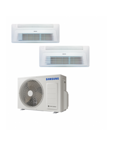 Climatizzatore Condizionatore Samsung Cassetta 1 Via Slim 9000+12000 Btu INVERTER CLASSE A++/A+