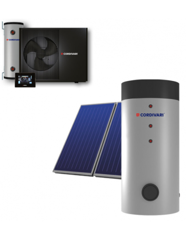 Cordivari Vestalis 7 Kw Con Integrazione Solare Bolly 2 Pdc 300 Lt 2X2.5 m/2 Tetto Falda
