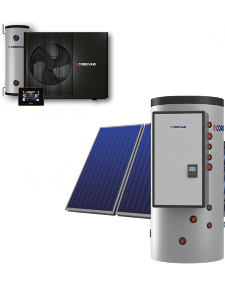 Cordivari Vestalis 11 Kw Con Integrazione Acquamas 3 CTS 500 Lt Tetto A Falda  10MQ