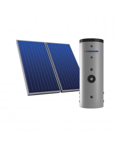 Cordivari Bolly 2 HY XL Duo Solar Sistema Solare Termico Circ.Forzata 250 Lt Volano Termico Sep.Idraulico Integrato 3x2.5 TF