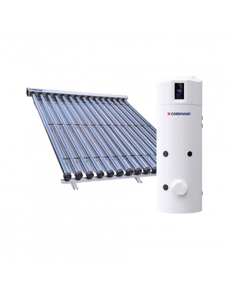 Cordivari Bollyterm Hp 2 Net Wifi Sistema Termico Solare a Circolazione Forzata Lt 300 Coll. a Tubi Sottovuoto n.2 x 15 T.F