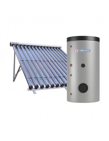 Cordivari Bolly 2 XL  Sistema Solare Termico a Circolazione Forzata Con Accumulo Lt 300- Coll. Sottovuoto 2x15 T.F.