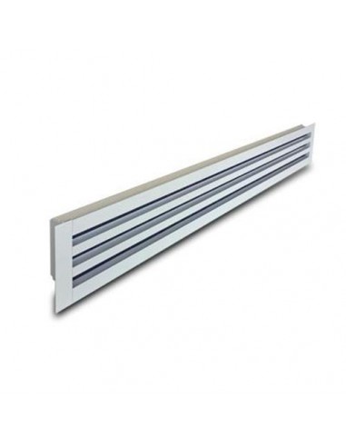 Ecoclima Diffusori EDFL20 3 FER L1000 Telaio in Alluminio Anodizzato e Deflettori in  Alluminio Verniciato Nero.