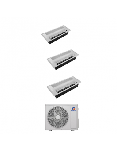 Gree Climatizzatore Condizionatore Cassetta 1 Via Dualsplit 9000+9000+9000 Inverter GWHD24NK6OO A++/A+ R32