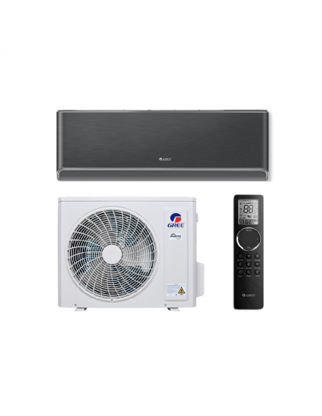 Gree Airy Black Climatizzatore Condizionatore Monosplit Inverter 18000Btu A+++/A++ A++ Wifi R32