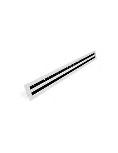 Ecoclima Diffusore Lineare EDFL/B20 2 Fer L1500 Telaio in Alluminio e Deflettori in  Alluminio Verniciato Bianco Ral 9016