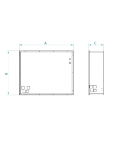Innova Cassaforma da Incasso Acciaio Zincato 761x621x208...