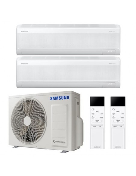 Climatizzatore Condizionatore Samsung WINDFREE AVANT S2 R32 Wifi Dual Split Inverter 9000 + 9000 BTU con U.E. AJ050TXJ2KG/EU