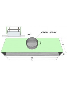 Ecoclima Plenum Isolato per EDFL 2 Feritoie L 2000 P300...