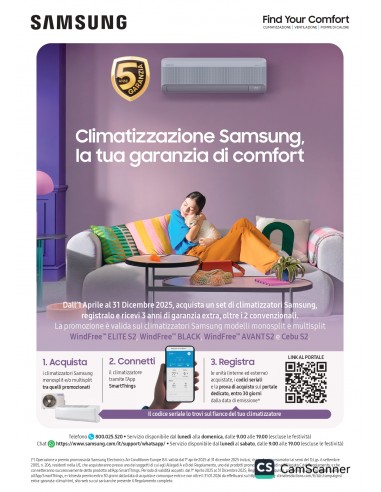Samsung Climatizzatore WindFree Avant S2 WiFi...