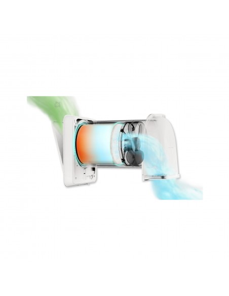 Tecnogas VMC Aire Active 2.0 Unità di Ventilazione con Recupero di Calore Telecom. Incluso On/oFF m3/h 100 Dim.200