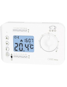 CRONOTERMOSTATO SETTIMANALE VIRTUS BIANCO CON DIP SWITCH