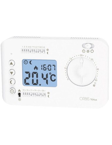 CRONOTERMOSTATO SETTIMANALE VIRTUS BIANCO CON...