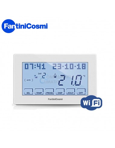 FANTINI COSMI CRONOTERMOSTATO TOUCH SCREEN CON CONNESSIONE WIFI BIANCO